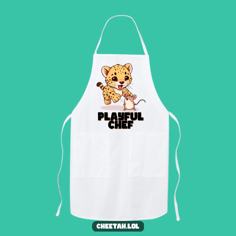 Funny Cheetah Cub Apron: Play in the Kitchen with Hilarious Style