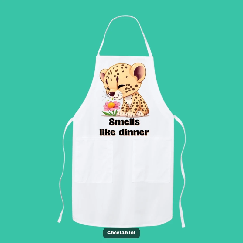 Funny Cheetah Cub Wonder Apron - Cook with Curiosity and a Smile