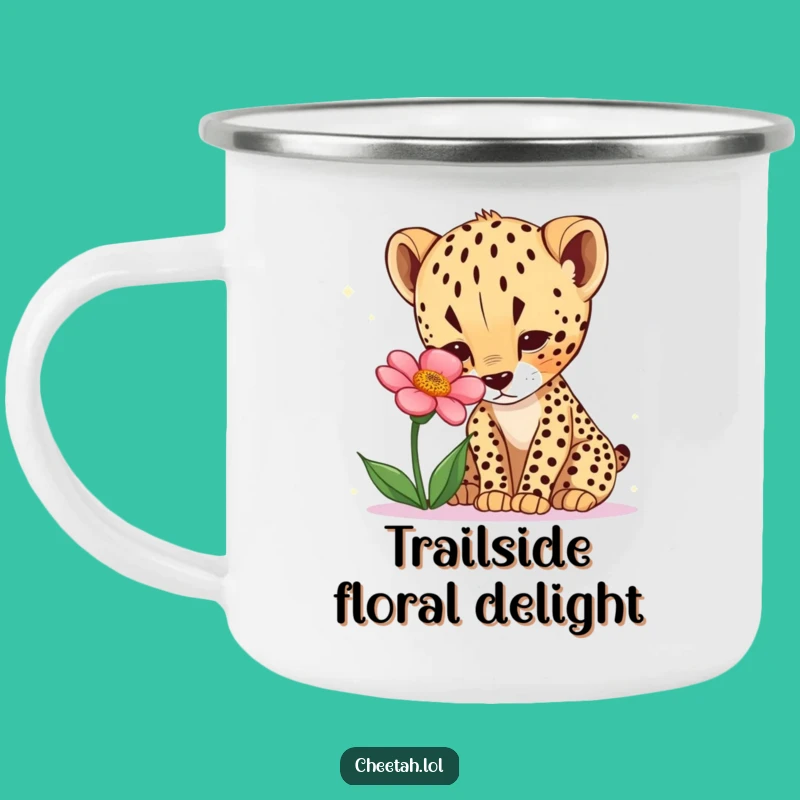 Funny Curious Cheetah Cub Adventure Mug - Explore Outdoors with Humor!