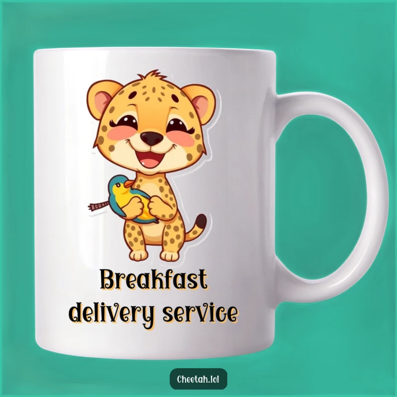 Funny Cheetah Bird Mug: A Hilarious Wildlife Gift for Animal Lovers