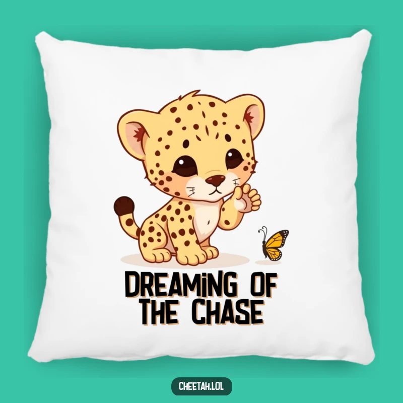 Funny Cheetah Cub Pounce Pillow - Cozy Comfort & Laughs, Perfect Companion Gift