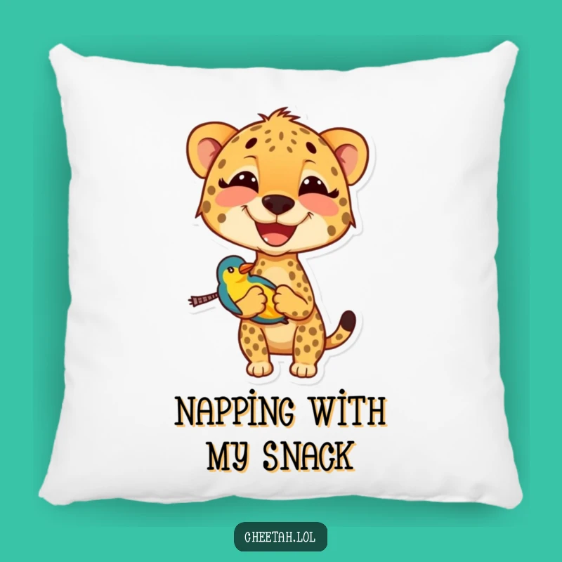 Funny Cheetah Pillow: Soft & Hilarious Accent, Perfect Cozy Funny Gift