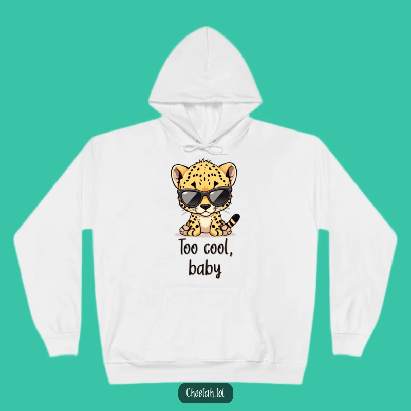 Funny Cheetah Cub Hoodie: Cozy Cool Cub Wear for Chilled Out Days