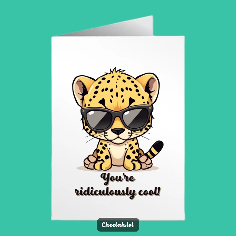 Cool Cheetah Cub Congrats Card - Free Printable for Smooth Wins!