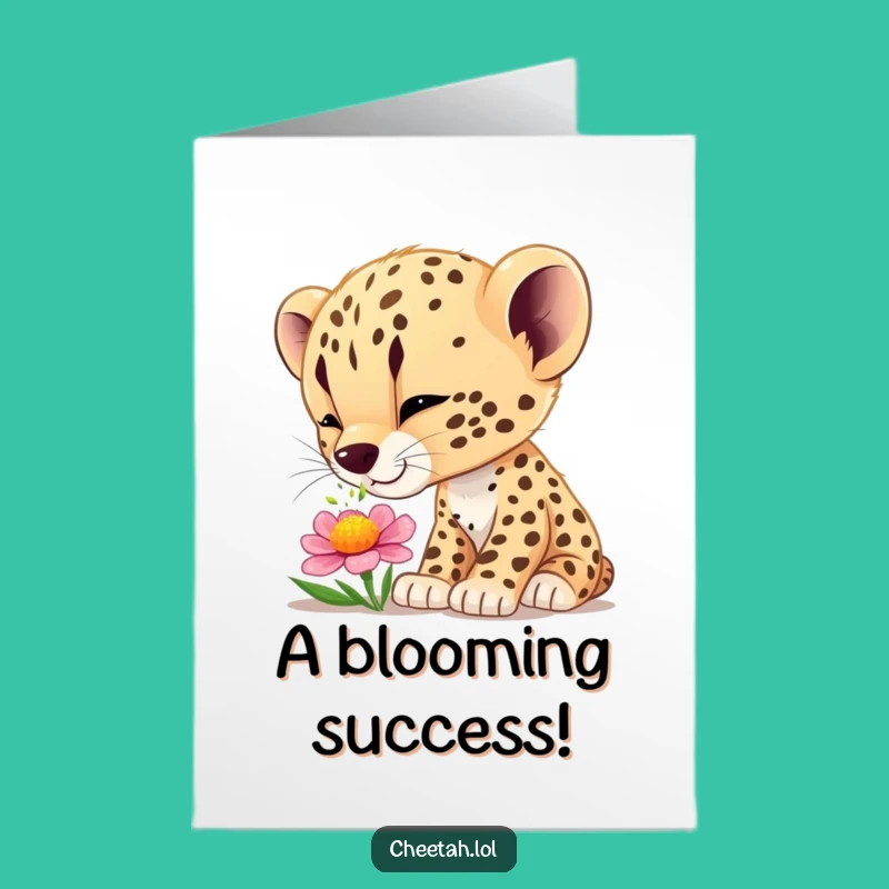 Free Printable Congrats Card: Curious Cub Funny Downloadable Gift for New Discoveries