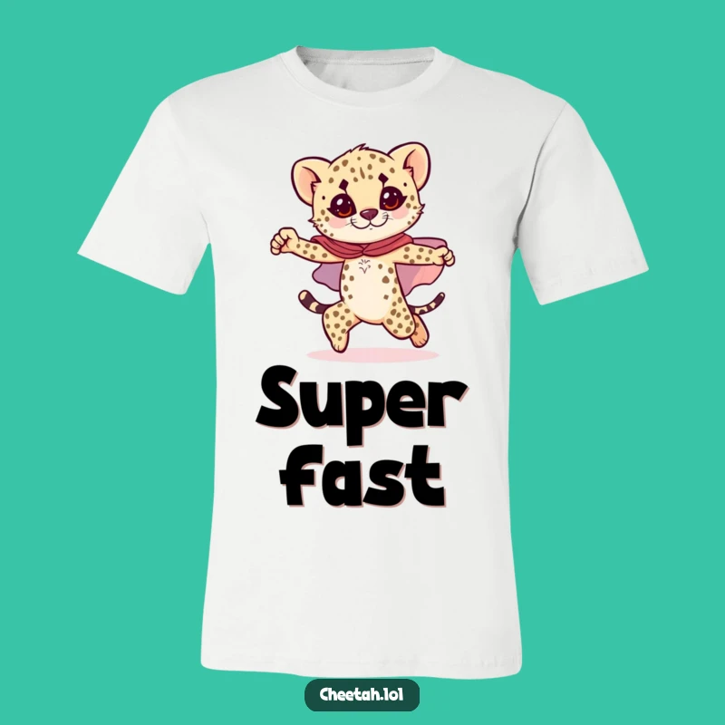 Funny Cheetah Cub Hero T-Shirt: Strike a Pose, Be Bold, Great Gift