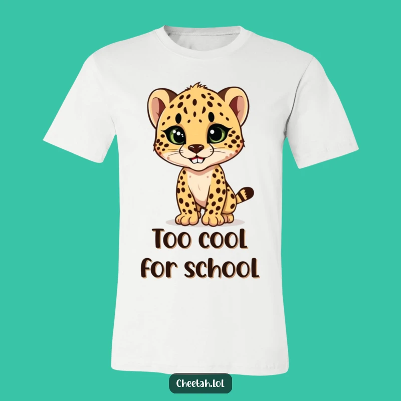 Funny Cheetah Cub Style T-Shirt: Show Off Your Fierce Fashion Sense